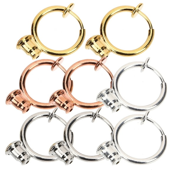 Masteelf Clip on Earring Converter for Non Pierced Ears Assorted Color Metal DIY Jewelry Making Accessories