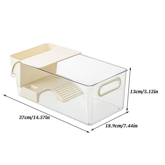 Turtle Aquarium Multi-functional Aquarium Transparent Terrarium for Crayfish Hermit Crabs Frog Reptile Tortoise Habitat Basking