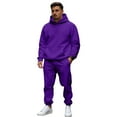 thumbnail image 3 of Hearthz Mens 2 Piece Sweatsuits Sets Fleece Sweatshirt and Joggers Set Winter Mens Sweatsuits, 3 of 5