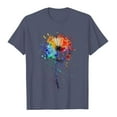 thumbnail image 3 of Women's Graphic T-Shirt Dandelion Printed Tees Nature Hiking Adventure Outdoor Summer Short Sleeves Casual Tees Tops, 3 of 6