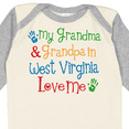 thumbnail image 4 of Inktastic West Virginia Grandma Loves Me Boys or Girls Long Sleeve Baby Bodysuit, 4 of 5
