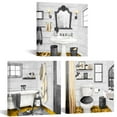 thumbnail image 2 of 3 Pieces Rustic Bathroom Canvas Wall Art Bath Tub Toilet Sink Bath Sets Still Life Picture for Home Decor Ready to Hang 12x12inchx3pcs (Gray), 2 of 5