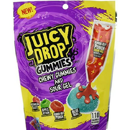Juicy Drop Gummies Chewy Gummies and Sour Gel, 6.7 oz - Walmart.com