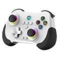 thumbnail image 3 of Controlador inalámbrico RGB Gamepad Wdftyju para PS4 Bluetooth Blanco, 3 of 8