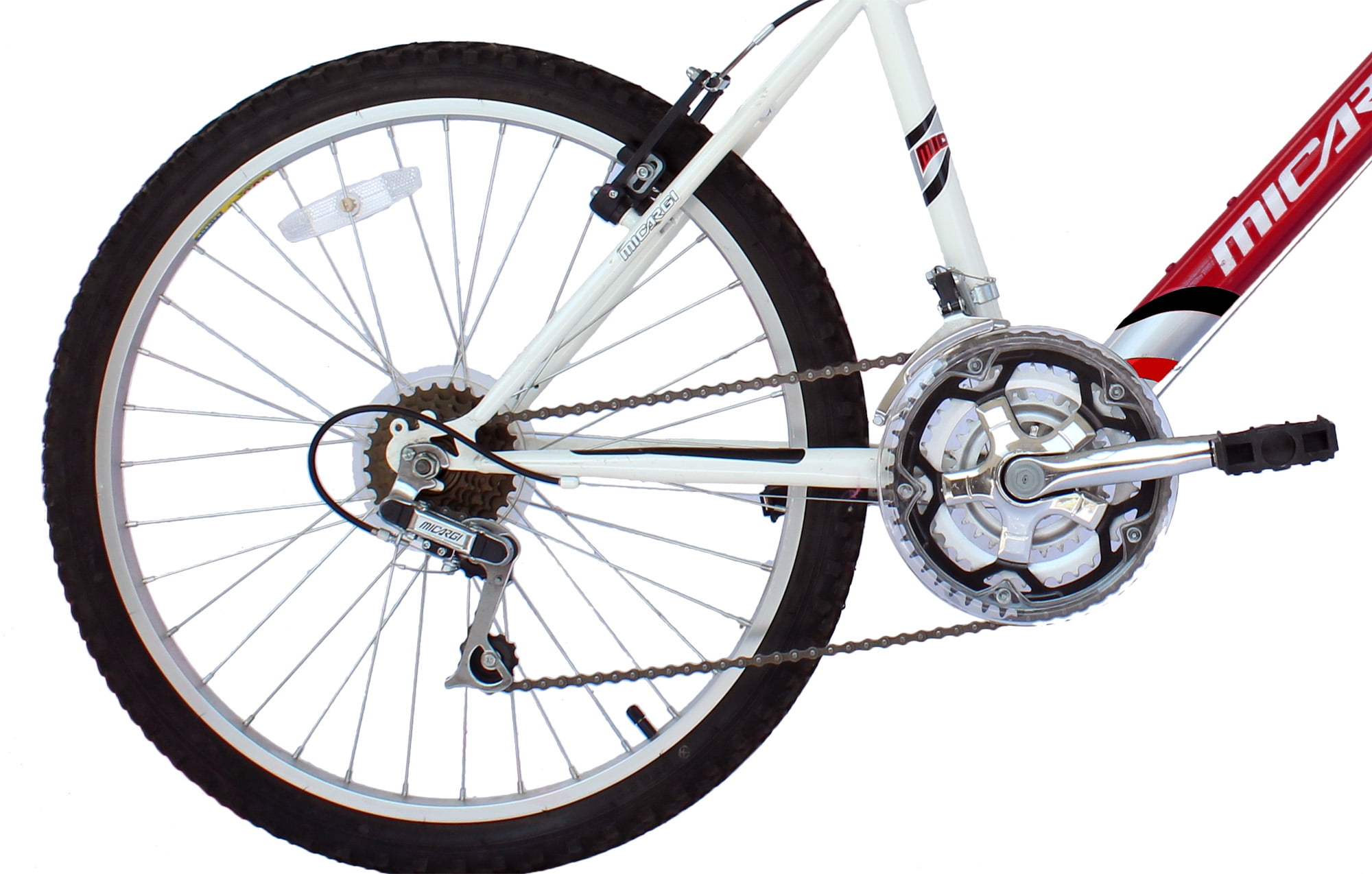 Wonder Wheels 24 In. Mtb 18 Speed Bicycle, Bike, Steel Frame Alloy Rims 36 H - Burgundy