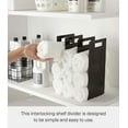 thumbnail image 3 of Yamazaki Home Towel Storage Organizer, Black, Steel, Handles, No Assembly, 3 of 6