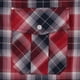 thumbnail image 4 of Camisa COEVALS CLUB para hombre, manga larga, western, a cuadros, negro/rojo, 2XL, 4 of 7