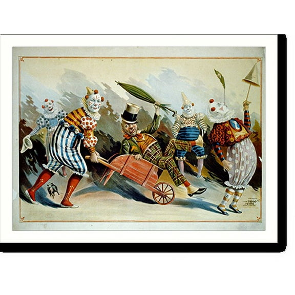Historic Print, [5 circus clowns] - 2, 16" x 20"