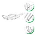 thumbnail image 3 of Weiweiguan BBQ Oil Drain Rack Semicircular Oil Drain Rack Stainless Steel Oil Drain Rack, 3 of 7