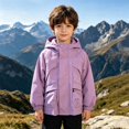 thumbnail image 2 of Toddler Boys Windbreaker Outerwear Baby Lightweight Hooded Zip Raincoats Casual Coat Cute Fashion Coats Windbreaker Jackets, 2 of 6