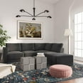 thumbnail image 6 of Tov Furniture Willow Charcoal Modular RAF Sectional, 6 of 6