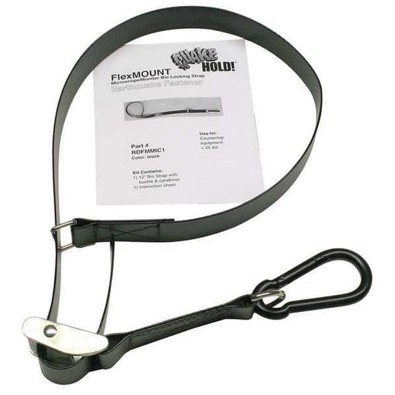 Quakehold! Flex Mount Fastener, Black, 100 lb. RDFMMIC1