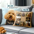 thumbnail image 3 of Fabric Textile Products Custom Pillow - Personalized Pillows with Pictures or Text - Throw Pillow - Personalized Gift - Grandparent & Couples Gifts - Pet Pillow - Kids Pillows (16"x16"), 3 of 7