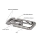 thumbnail image 3 of Outdoor Multi-Tool Titanium Alloy Clip Key Chain Holder Bottle Opener Wrench Bike Tool, 3 of 4