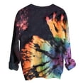 thumbnail image 4 of Mujeres Tops Tie-dye Casual Manga larga Halloween Sudadera Pullover Camisas Blusa Fridja  fksj211, 4 of 4