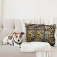 thumbnail image 4 of Ambesonne Rustic Throw Pillow Cover 2 Pack, Yellow Farmhouse Romance, 16", Mustard Taupe Caramel, 4 of 7