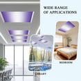 thumbnail image 5 of Purple Ombre Fluorescent Light Covers, Purple White Gradient Modern Abstract Art Magnetic Light Covers for Ceiling Lights, Fluorescent Ceiling Shade Filters for Classroom Bedroom Office 4x2Ft x 3PCS, 5 of 6