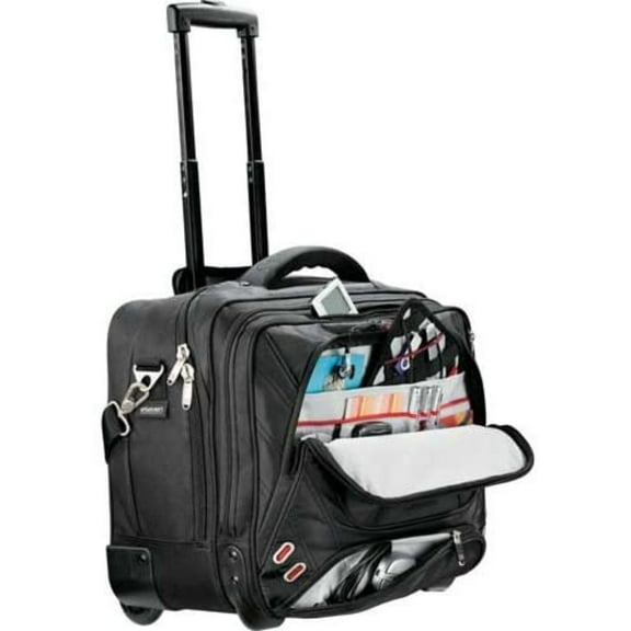 Elleven Checkpoint-Friendly Wheeled Computer-Case 17", Laptop/MacBook Pro, Large main zippered compartment includes removable padded TSA-compliant.., By Brand Elleven