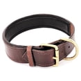 thumbnail image 6 of Genuine Real Leather Padded Dog Collar 1.5" Width Heavy Duty for Medium and Large Pet sz M (Neck 13" - 15"), 6 of 6