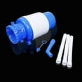 Water Bottles Pump Blue Manual Hand Pressure Drinking Fountain Pressure