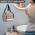 thumbnail image 4 of ZIATUBLE Strawberry Toilet Paper Holder Dustproof Paper Towel Dispenser with Adjustable Strap Paper Towel Roll Storage Bin Washable Traveling Toilet Paper Roll Bag Carrying Cases, 4 of 7