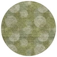 thumbnail image 2 of Addison Rugs Chantille Indoor/Outdoor Transitional Circles Green Washable Round Rug, 8' x 8', 2 of 6