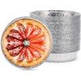 thumbnail image 1 of Molde para tarta de aluminio Roofei de 15 cm (150 unidades), desechable, para mini tartas, pizzas y quiches., 1 of 8