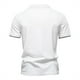 thumbnail image 4 of Blusa y camisa de manga corta con cuello vuelto para hombre, de verano, de color liso, con solapa, informal, de manga corta, 4 of 6