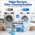 thumbnail image 3 of Washing Machine Cleaner Tablets, 24 Count Washer Cleaner Tablets for Front Load, Top Load and HE Washers, Deep Cleaning Washer Tablets, Helps Remove Odor-Causing Residue, 3 of 7