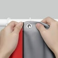 thumbnail image 4 of Red Shower Curtain Modern Bathroom Accessories Black and Gray Shower Curtain Set with 12 Hooks 72x72 Inches, 4 of 6