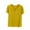 Yellow, variant on Uaswgudfs Women's Cotton Solid Color V-Neck Blouse Tee – Loose-Fit Casual Short Sleeve Summer Top