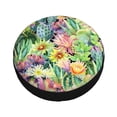 thumbnail image 4 of Xecao Watercolor Blooming Cactus for Tire Covers: Waterproof, dust-proof, and universally fitting for trailers, SUVs, 4 of 8