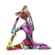 thumbnail image 2 of Estatua de meditación de yoga de resina, escultura de pose de yoga para mujeres, figuritas de grafiti, decoración del hogar, sala de estar, dormitorio, estudio de yoga, El 175x4x16cm, 2 of 8