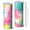 White-2, variant on 20oz Stainless Steel Skinny Tumbler with Telescopic Straw, Vacuum Insulated Slim Travel Cup, 360° Full Wrap Printed, Colorful Aurora Print