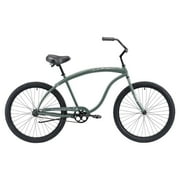 Firmstrong Bruiser Single Speed Mens 26 In Beach Cruiser Bike, Army Green