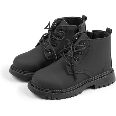 

QWZNDZGR Toddler Boys Girls Boots Kids Work Boots Winter Snow Boots Lace Up Hiking Outdoor Boots (Toddler/little Kid)