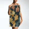 thumbnail image 4 of Bath Towel Single-Sided Printed Highly Absorbent Soft Quick Towel for Bathroom Spa Gym & Sports Maple Leaves Vector, 4 of 5