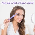 thumbnail image 4 of 21 Pieces Eyebrow Razors Shaver Facial Razor Multipurpose Face Trimmers with Precision Cover for Women Makeup Face Care Tools (Rose Red, Blue, Purple), 4 of 5