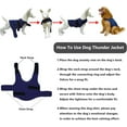 thumbnail image 4 of Dog Anxiety Jacket, Skin-Friendly Dog Calming Shirt - Dog Coat for Thunder, Fireworks and Separation - Keep Pet Calm Without Medicine & Training, Anti Anxiety Vest for Dogs (Dark Grey, XL), 4 of 9