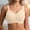 Beige, variant on Elly Wireless Bra Women No Underwire Full Coverage Seamless Everyday Wear Mesh Lace Design Pink XL