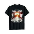 thumbnail image 1 of Lactose Tolerant Black Cotton T-Shirt, Men's Small, Classic Fit, Short Sleeve, 1 of 6