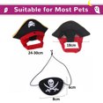 thumbnail image 2 of 2 Ensembles de Costume Pirate Halloween pour Animaux de Compagnie, Costumes de Jeu de Rôle Pirate Style:style1, 2 of 5