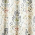 thumbnail image 4 of Chezmoi Collection 4-Piece Floral Medallion Garden Window Curtain Set with Sheer Backing, Multicolor Blue Green Red Yellow White Printed Microfiber, 120 inch x 84 inch, 4 of 9