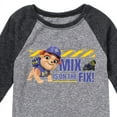 thumbnail image 3 of Paw Patrol - Rubble & Crew - Mix Is On The Fix - Toddler & Youth Raglan Graphic T-Shirt, 3 of 5