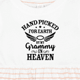 thumbnail image 4 of Inktastic Handpicked for Earth by My Grammy in Heaven with Angel Wings Girls Baby Dress, 4 of 5
