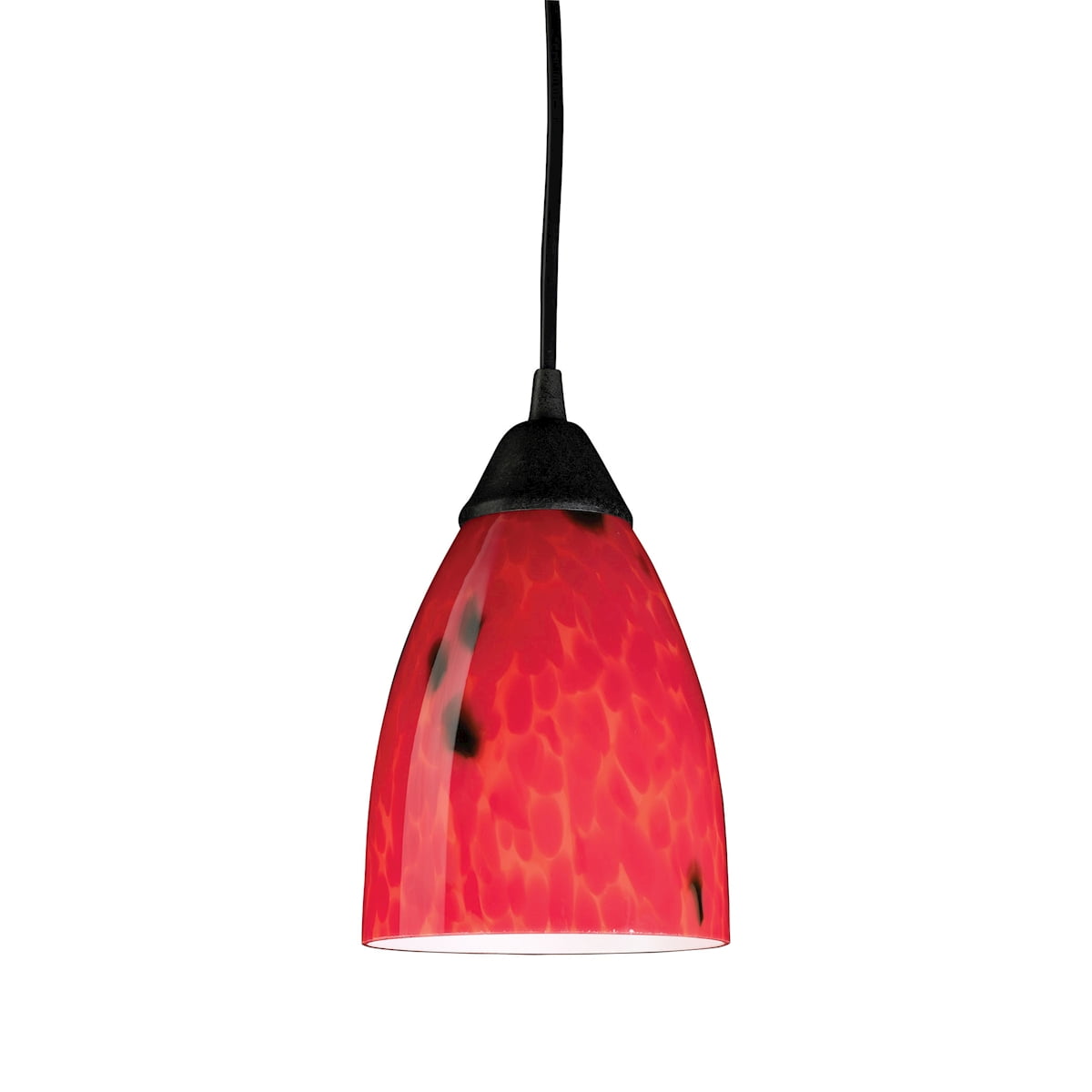 dark red pendant light