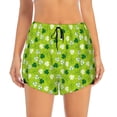 thumbnail image 2 of Uemuo St Patrick's Day7 Pattern Women's Athletic Shorts High Waisted Running Shorts with Liner Pockets Gym Elastic Workout Shorts-Medium, 2 of 7
