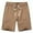 Mens Shorts Brown, variant on Bermuda Shorts for Men with Pockets Cotton Drawstring Elastic Waist Casual Straight Leg Solid Color Comfort Loungewear Athletic Short
