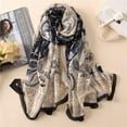 thumbnail image 4 of CAILDANL Silk Scarf Mulberry Silk Fashion Scarves Long Lightweight Shawl Wrap …, 4 of 7