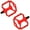 Color:Red, variant on Nylon Fibers Mountain Bicycles Pedals Sealed Bearing Nonslip Bicycles Pedals Wide Flat Cycling Pedals Easy to Install